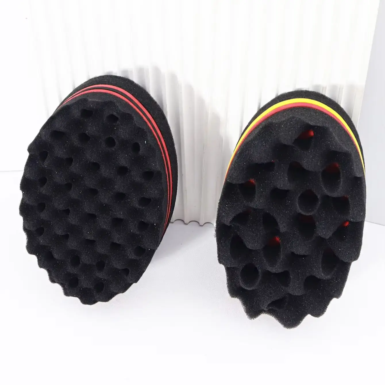 قطعتان من إسفنجة العناية بالتجعيد الأفريقية، مناسبة لتصفيف الشعر الطبيعي والمجعد الأفريقي الخاص بشعر مستعار حقيقي #6