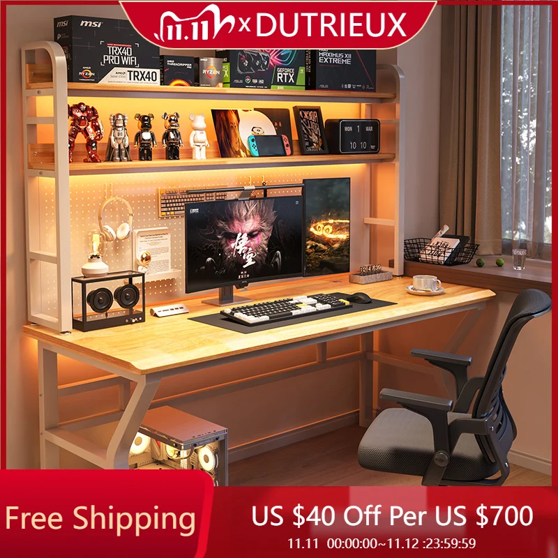 

Monitor Shelves Computer Desks Gaming Wall Table Console Storage Computer Desks Ergonomic Cabinets Mesa Pc Trendy Furniture