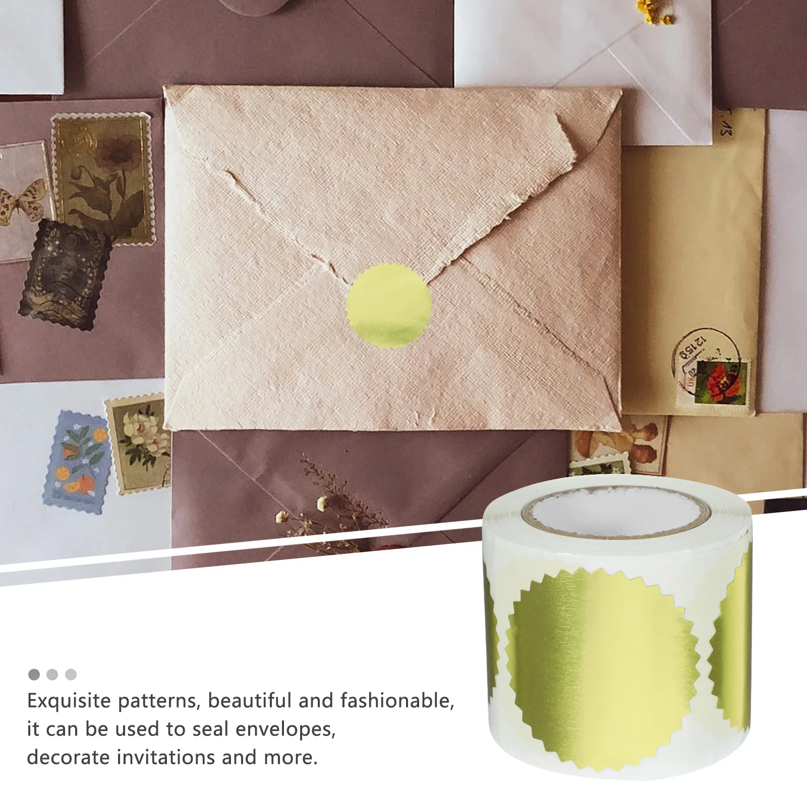 The Medal Envelope Stamp Sticker Tabs Labels Paper Puffy Stickers for Certificate Diploma