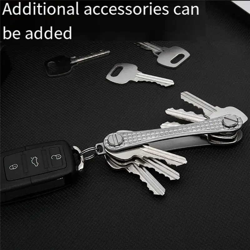 Titanium Alloy Key Organizer Men's Mini Key Clip Car Key Bag Waist Hanging Key Chain Hook Easy To Use-Hot