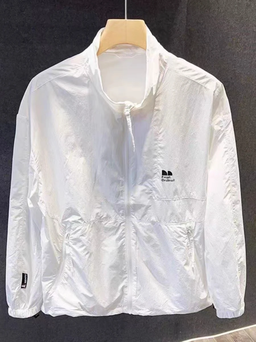 

Легкая летняя мужская ветровка из полиэстера для активного отдыха, повседневная модная рабочая куртка для пар