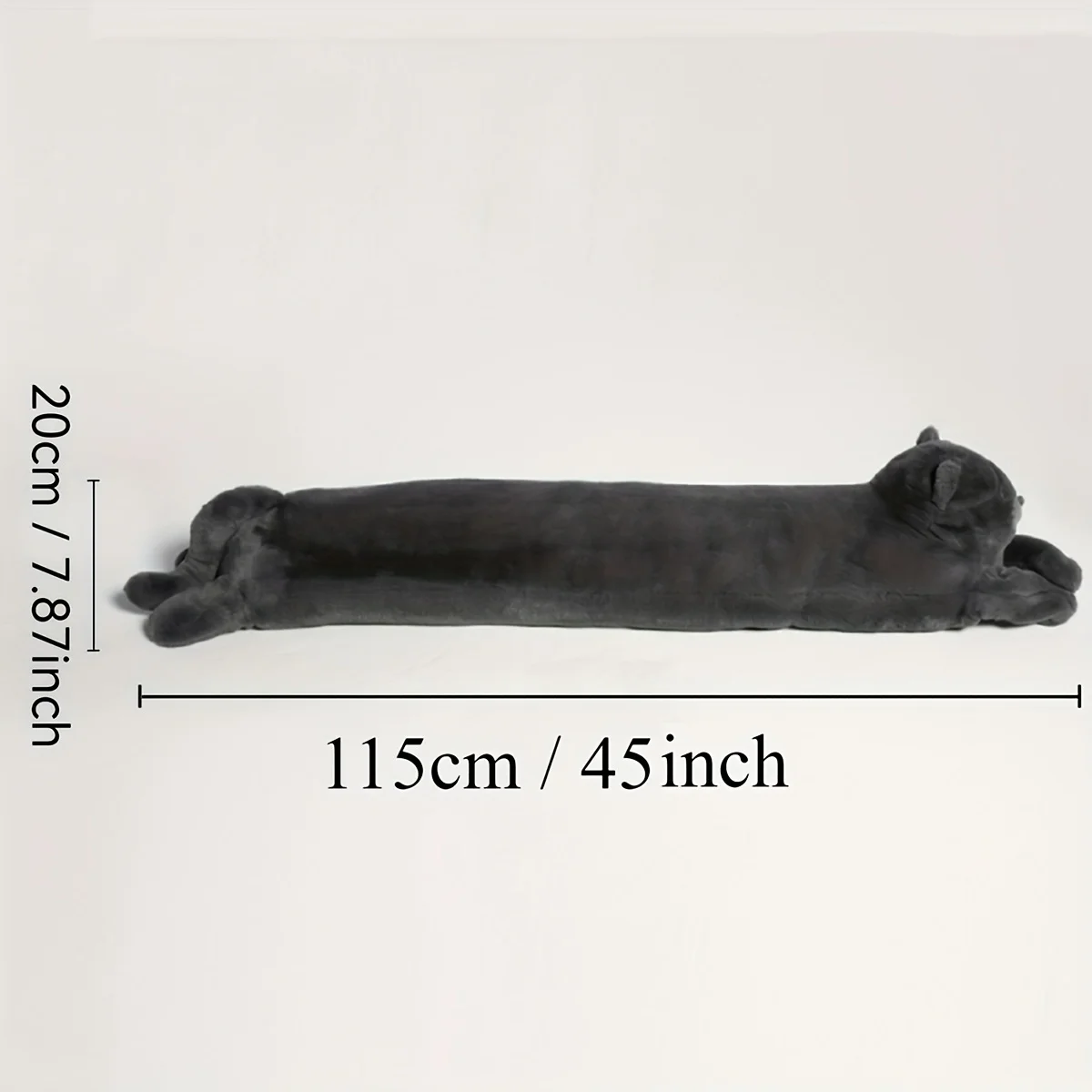 1pc blue long cat plush pillow for Cozy Decor Plush Cat Cute Creative Throw Pillow Can be used as a holiday gift