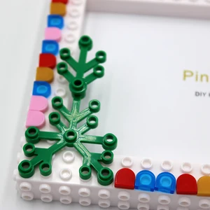 Pinliving 1pc Flower Grid Photo Frame, simple color block DIY Frame for home decoration, family activity gift 11 Main Sales Frame with Frame - №5