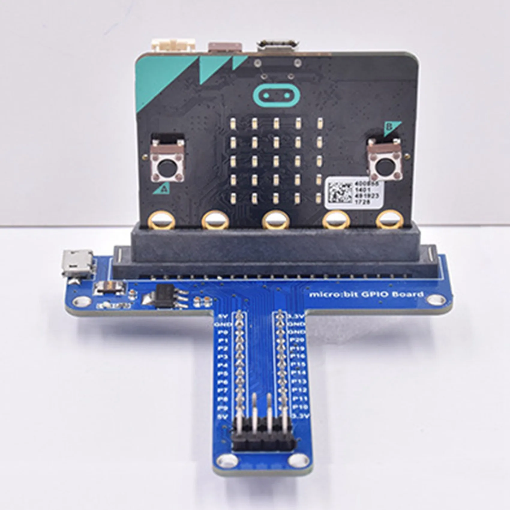 Adaptador de expansión tipo T para Microbit Breadboard, interfaz de programación gráfica Python para BBC Microbit