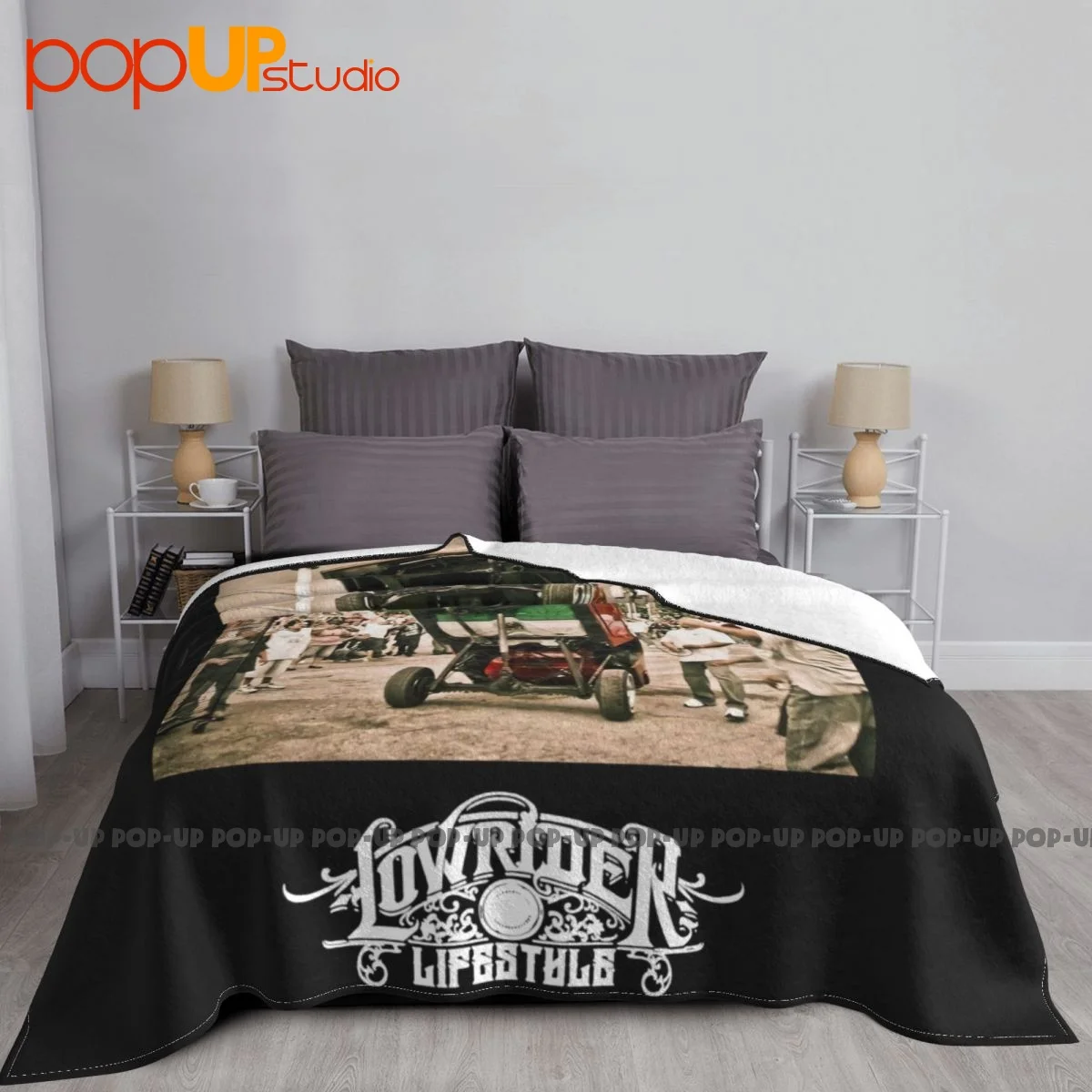 Lowrider Lifestyle Blanket Autumn Bedroom Microfiber Faux Fur Mink Home Decotation