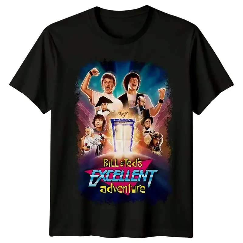 Bill Ted's Excellent Adventure 1989 Movie Poster Inspired T shirt Retro Fans
