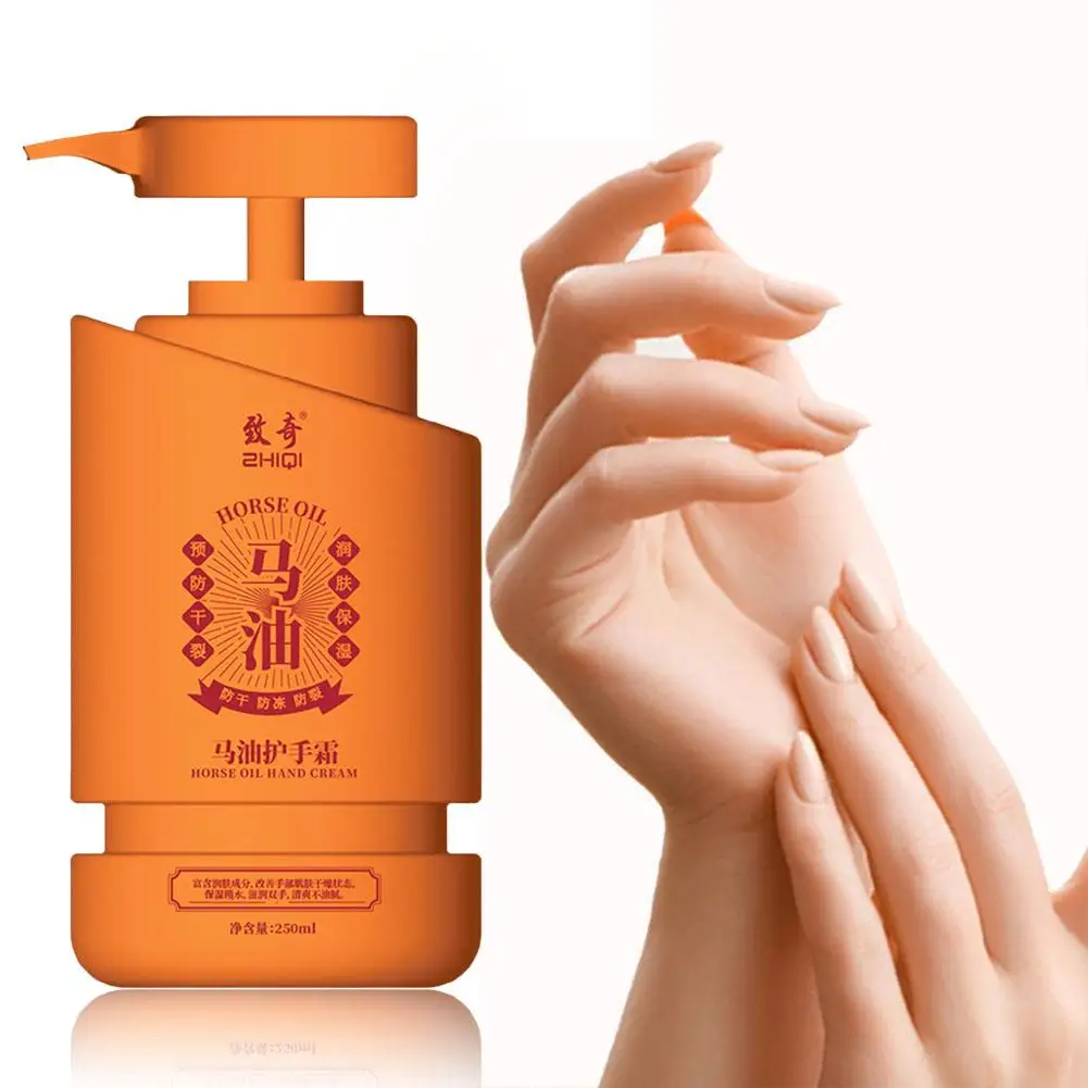 250 M Horse Oil Hand Cream Moisturizing, anti-drying ไม่เหนียวเหนอะหนะไม่เหนียวเหนอะหนะกลิ่นหอม Moisturizing และผิวเติมเต็ม Smoo M8w6