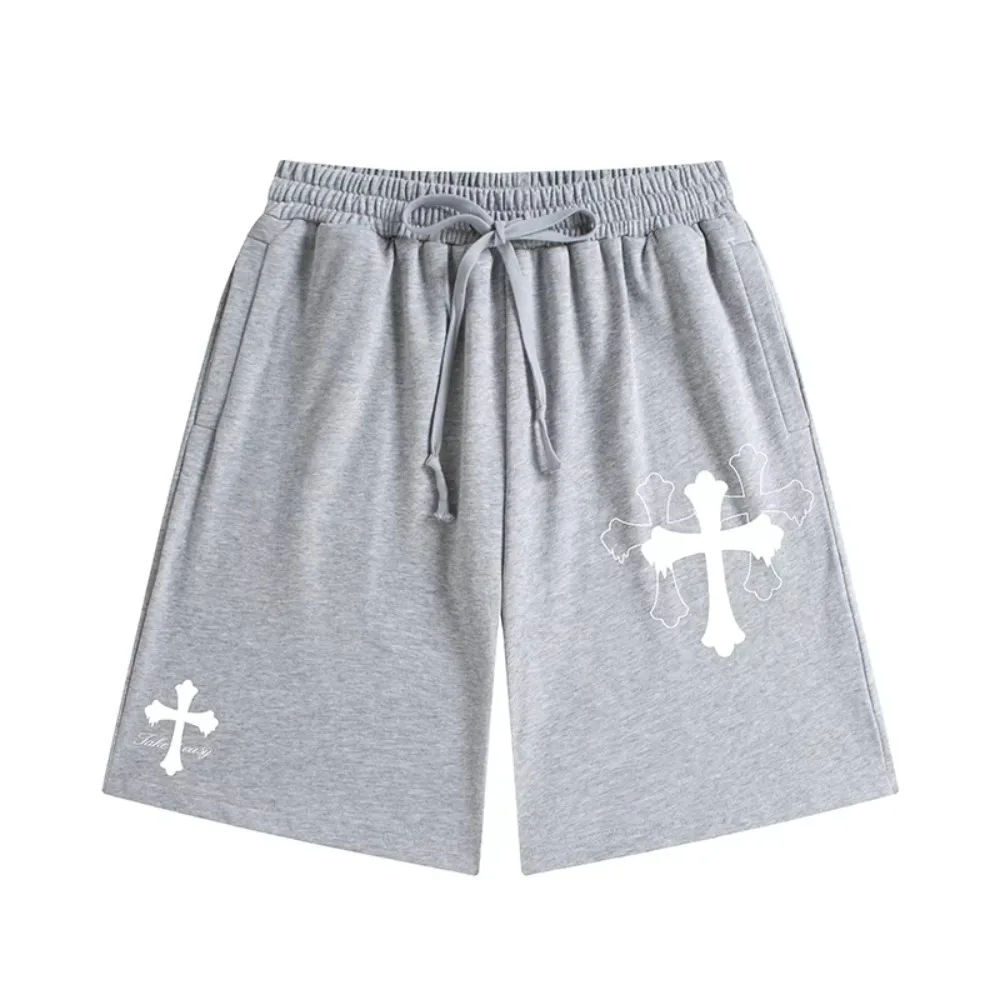 

Уличные шорты Мужские летние модные спортивные брюки с пятью точками Мужские и женские спортивные штаны Удобные и универсальные повседневные брюки