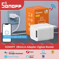 1-5PCS SONOFF ZBMicro Zigbee Micro USB Smart Adaptor Fast Charging Wide Transmit Coverage Voice Control EWeLink Alexa Google