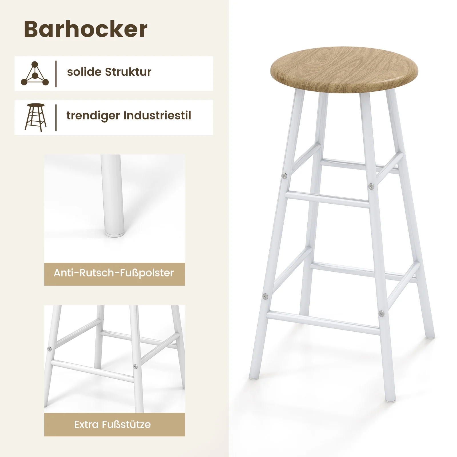 Bar Table Bar Stool Set 2 Person Bar Table Set with Holder for Wine Glasses and Bottles Kitchen counter for living room