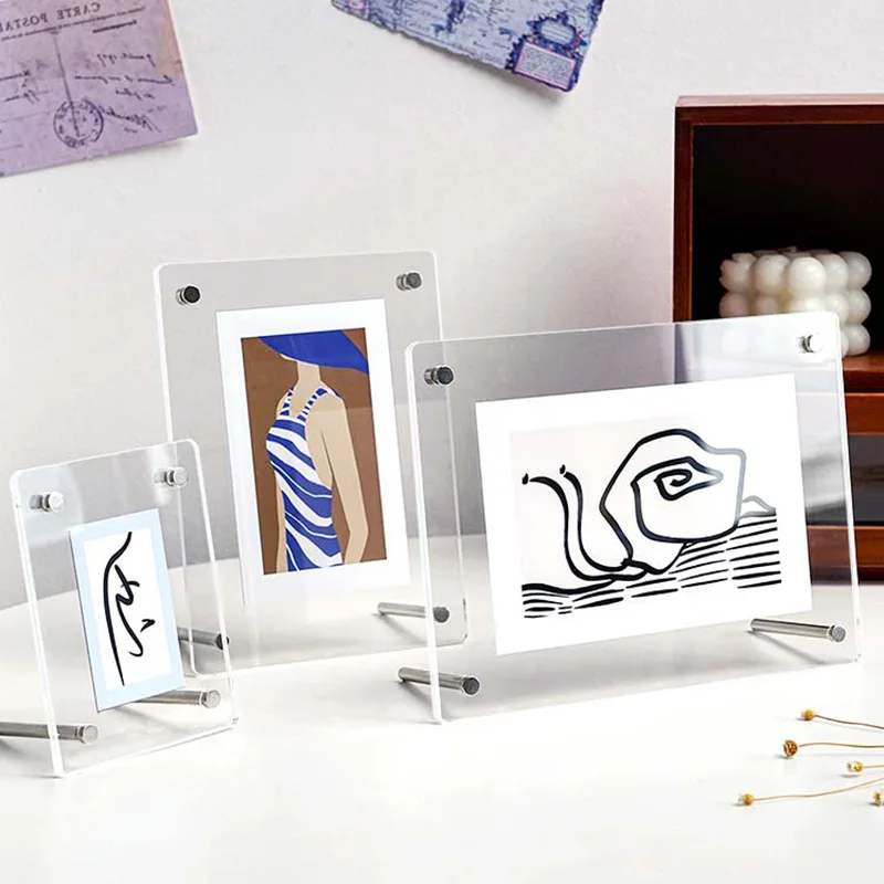 Acrylic Homestay Frame Office Desktop Fashion Modern Frame Decoration Hotel Creative Home Decor Marcos De Fotos Lsxk