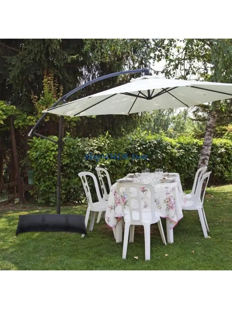 H7ED 2Pcs Sand Fillable Base Weights for Securing Patios Umbrellas and Outdoor Furniture Sun Resistant Arch Sandbags