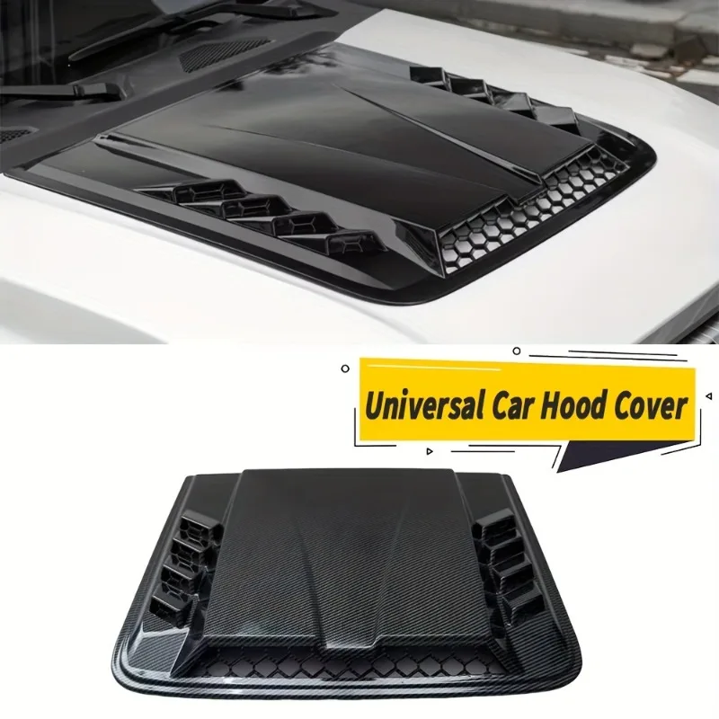Universal Car Air Outlet Cover Decoration Trim Plastic Car Hood Scoop Fake Air Flow Intake Vent Covers Auto Exterior Accessories view 6