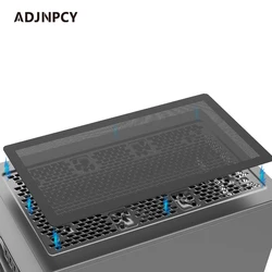 ADJNPCY Black PC Chassis Cooling Dust Filter Magnetic Fine PVC Net Guard Computer Case Fan Cover Antidust Mesh