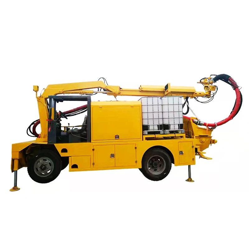 Wet Mix Shotcrete Machine Tunnel with Robot Arm Construction Automatic Spraying Concrete