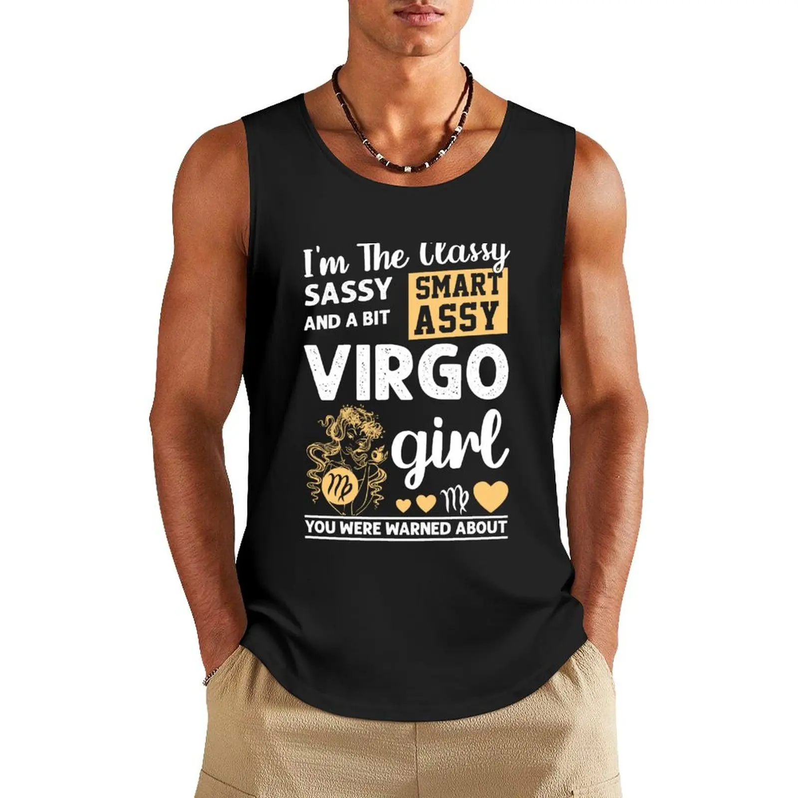 I’m The Classy Sassy Smart Assy Virgo Girl Tank Top gym wear men sleeveless jackets Vest male Men's clothing brands