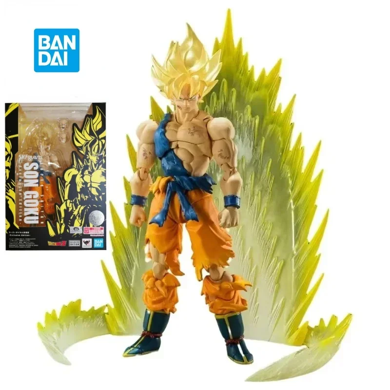 Bandai-Figurines d'action Dragon Ball Z, Son Goku, Super Saisuperb, Battle Damage Form Boxed Model Butter Toys, S.H.Figuarts, En stock