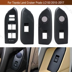 LHD For Toyota Land Cruiser Prado 150 LC150 2010-2017 Window Lift Button Control Switch Cover Frame Panel