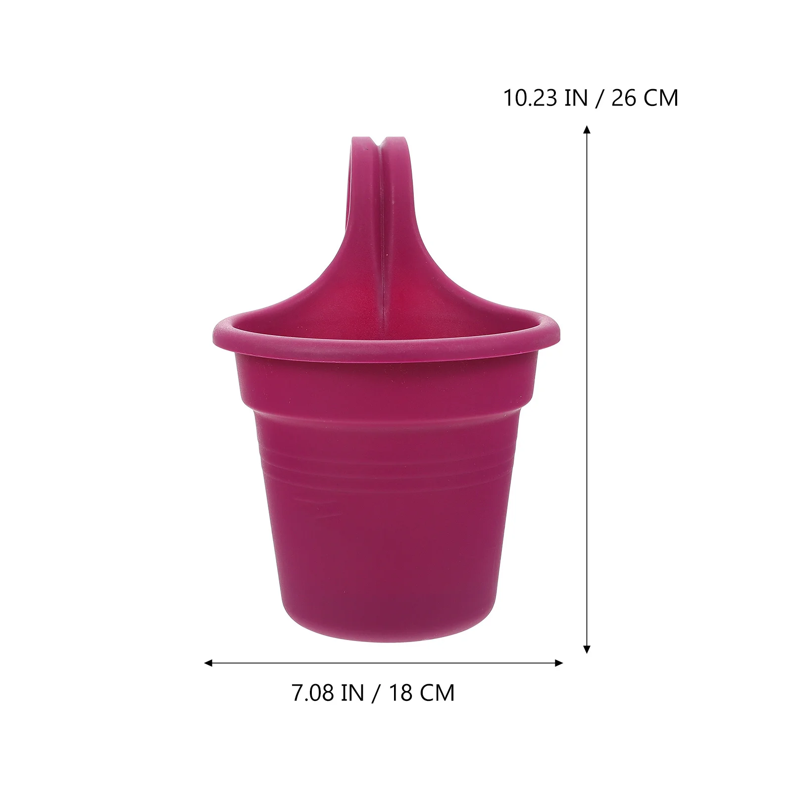 

Creative Wall-Mounted Flower Pot Balcony Fence Hanging Plant Decor Mini Planter With Hook For Indoor Outdoor