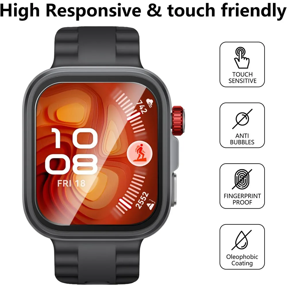 3pcs Hydrogel Films for Huawei Watch Fit 2/Fit 4/Fit4 Pro Smartwatch Coverage Protection Film Screen Protector Guard Accessories
