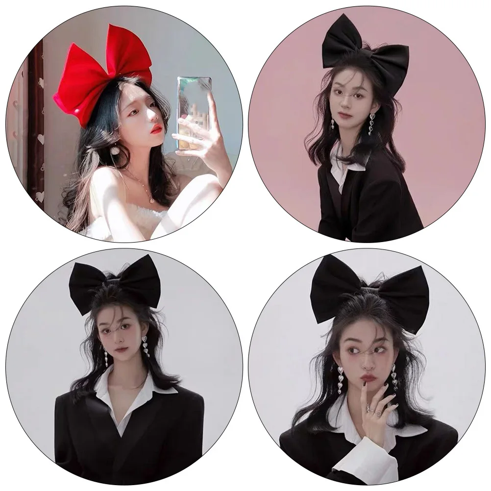 

2Pcs Bowknot Headbands Lovely Party Hair Decor Photo Props Creative Girls Hair Accessory Headdress Bowknot Head Decor