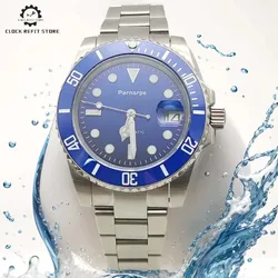 Original Casual Business Stainless Steel Waterproof Men's Watch 40mm Case Aseptic Dial Magnified Calendar Display NH35 Watch