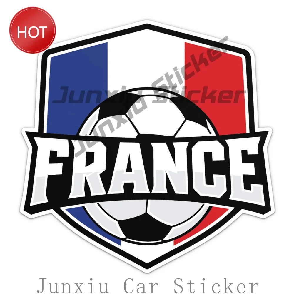 France Flag Soccer Vinyl Car Sticker And Bumper Decal