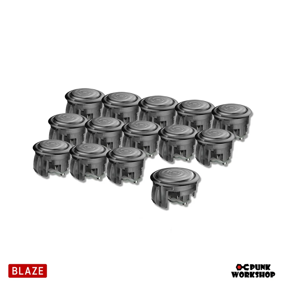13PCS 24mm & 1PCS 30mm PUNK WORKSHOP PWS Blaze Buttons Set with