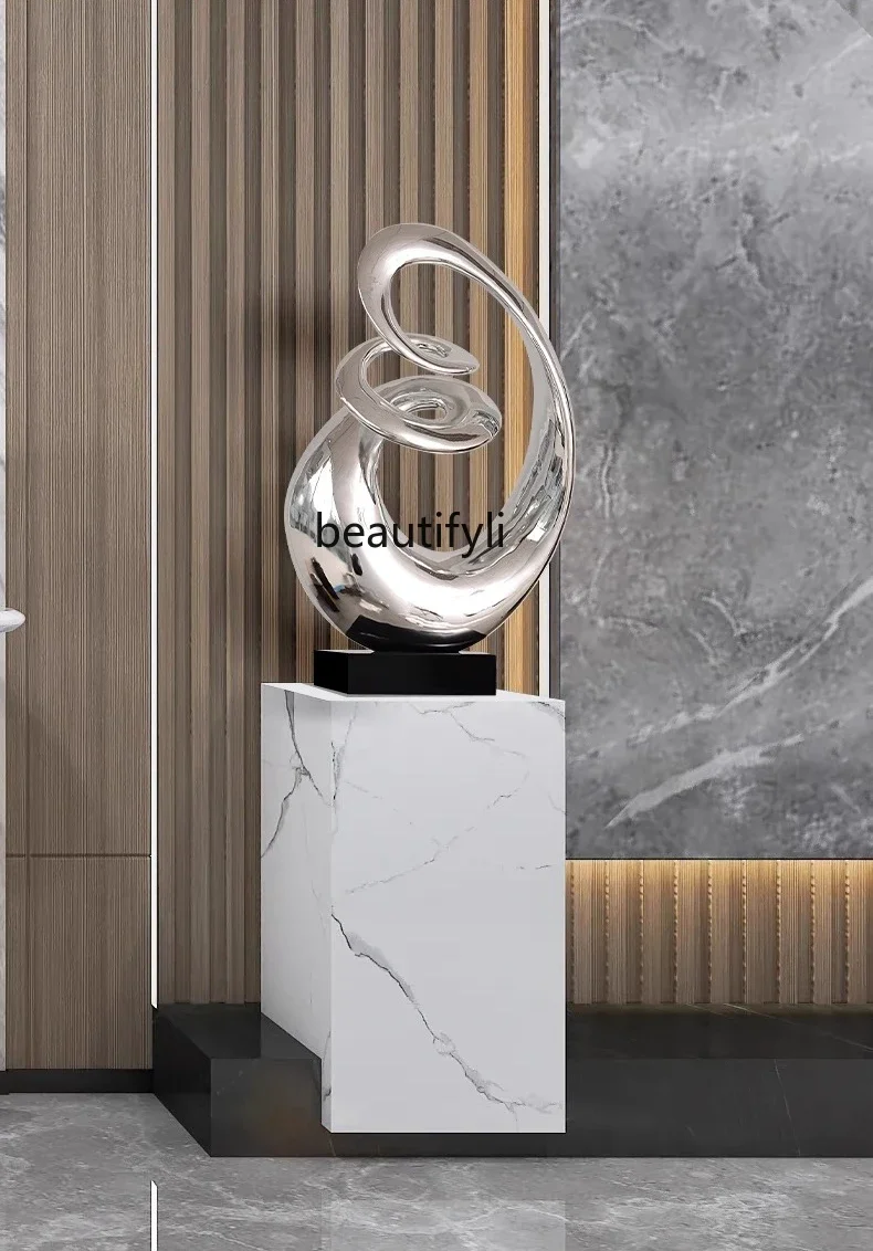 

A13 Modern minimalist resin marble sculpture ornament entrance hall lobby decoration