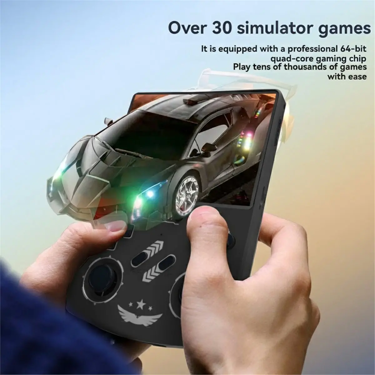 T683C Tools-R40XX Retro Handheld Video Game Console 64G 18000 Games 4.2inch Screen Linux OS WIFI Game Pad Supports 30+ Emulators