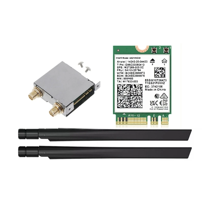 

WiFi6E Wi-Fi карта AX210HMW Mini PCI-E карта AX210 HMW Wi-Fi 6E трехдиапазонный беспроводной адаптер 5374 Мбит/с Прямая поставка