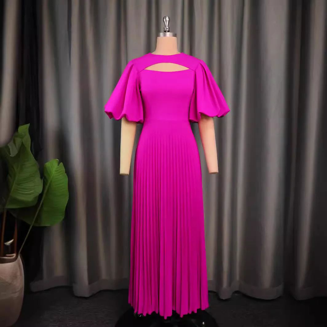 Vestido largo de mujer, Vestidos acampanados, ropa de calle, cintura alta, manga acampanada, empalme elegante Y2k, fiesta nocturna, boda, ajustado 2025