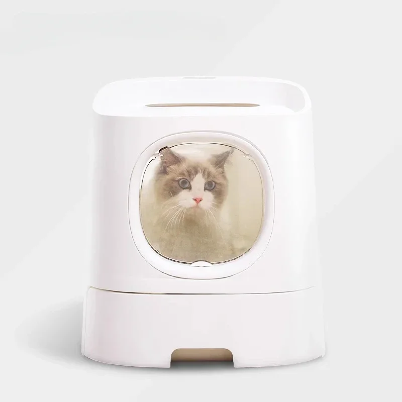 Homan homerun first class cat litter box semi-closed king-size drawer cat toilet deodorant and splash-proof