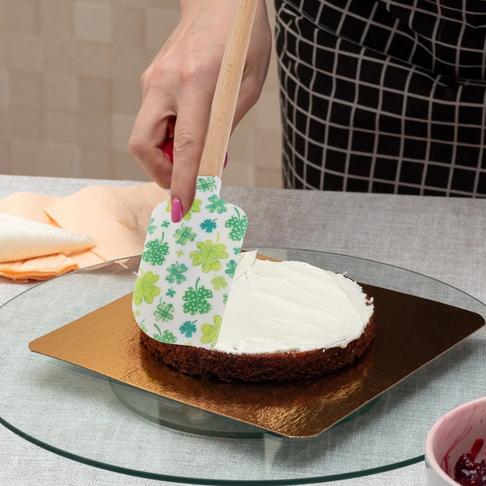

Filler Silicone Spatula Decor Baking Pastry Silica Gel Vacation Sticker Release Paper