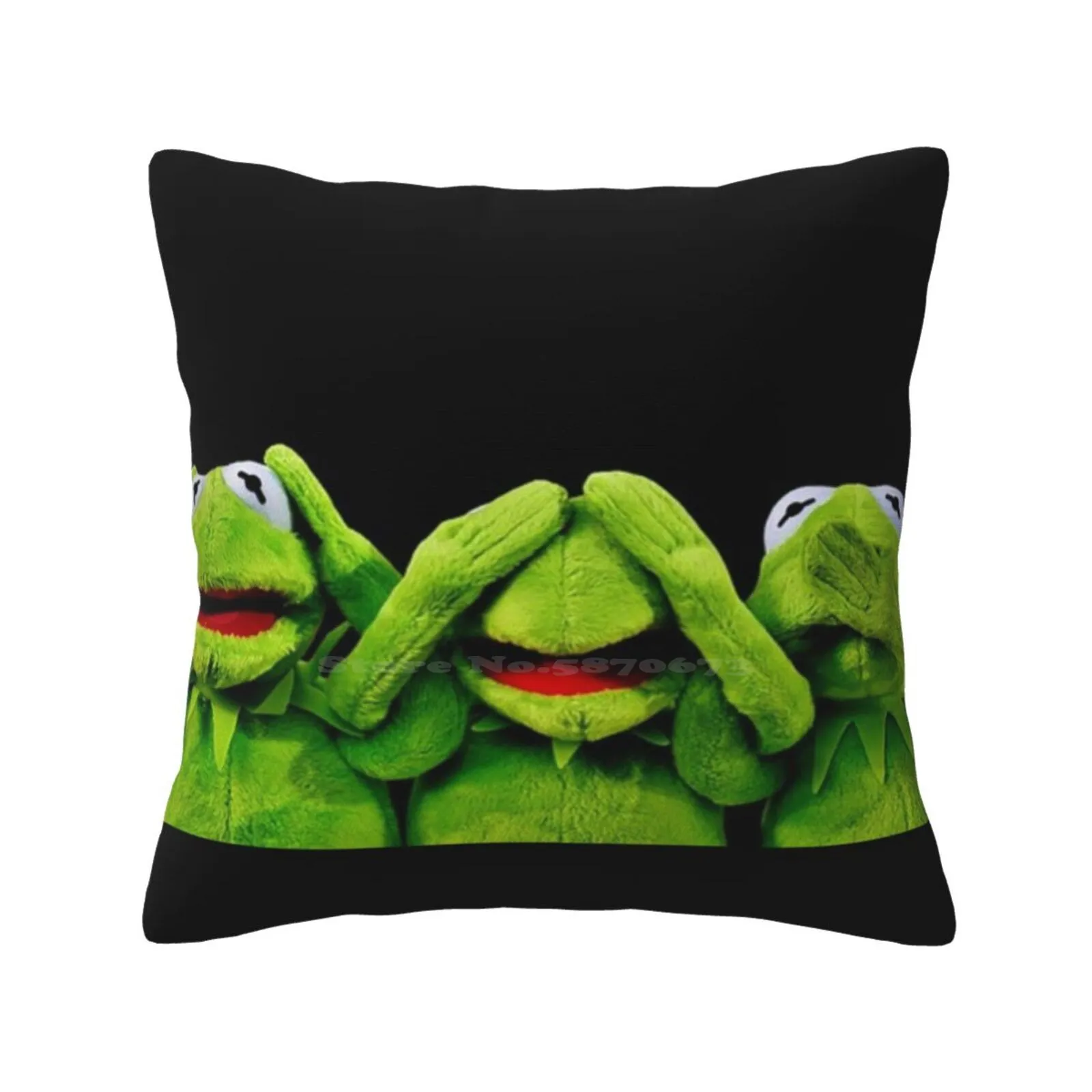 Hear Nothing Pillows Case Bedroom Home Decoration Hear Nothing See Nothing Say Nothing Frog