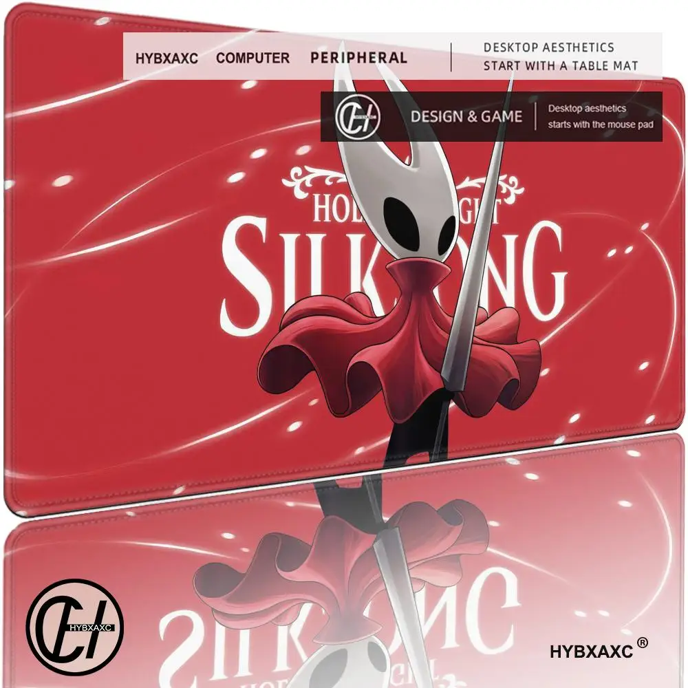 

Коврик для мыши HD Hollow Knight Silksong, большой XXL 90x40смx5мм, с прошитыми краями, игровые аксессуары, комплектующие для ПК HYBXAXC