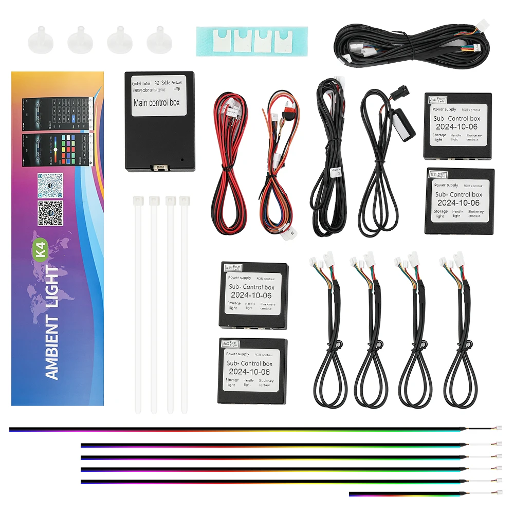 APP Control Chasing Neon Light Console LED Ambient Light Acrylic Fiber Optic 12V Universal
