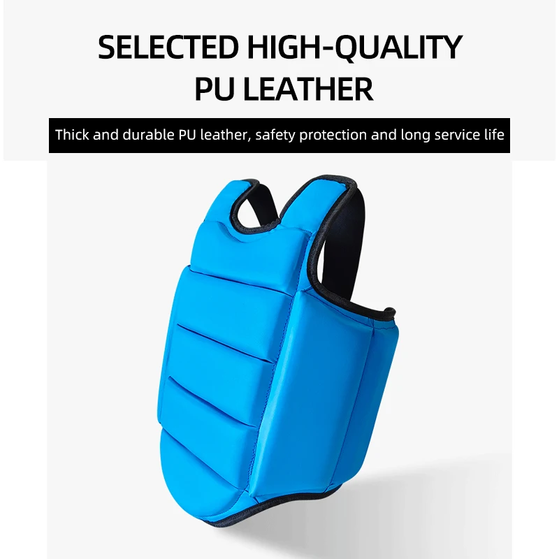 

RED/BLUETaekwondo chest guardDouble sided chest guard Protector Body Mma Karate Chest Guard for Muay Thai Karate Chest protector