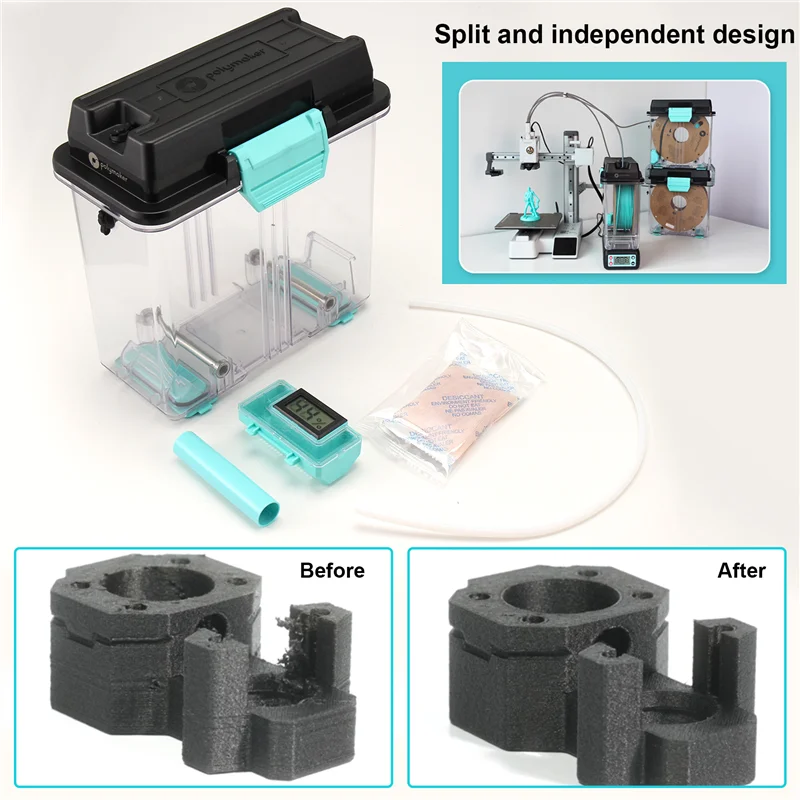 For FDM/FFF 3D Printer Compatible Filament Storage Box For Polymaker Polydryer Filaments