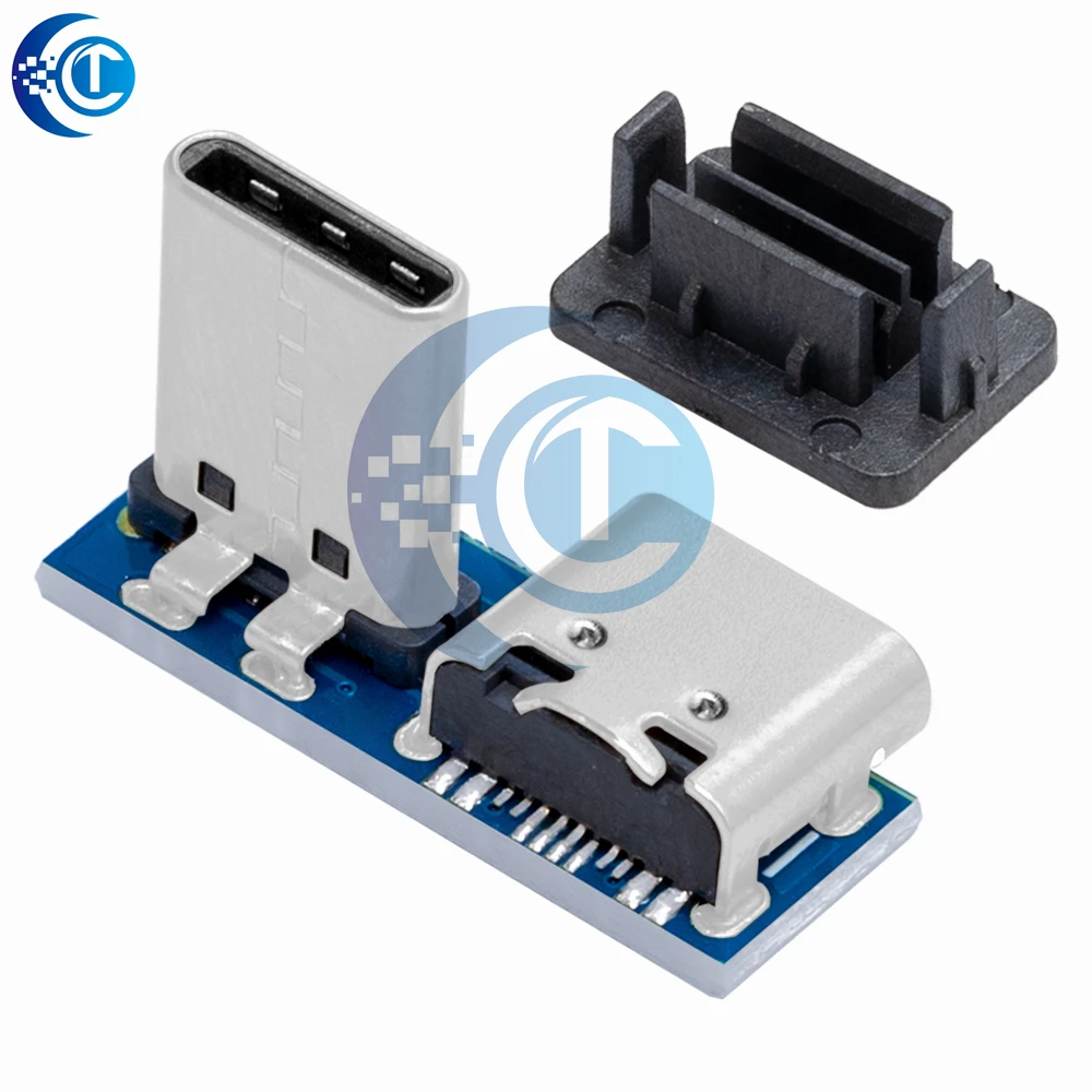 1 قطعة محول اختبار ذكر/أنثى من النوع C: 24P إلى 16P لوحة تحويل USB صغيرة 3.1