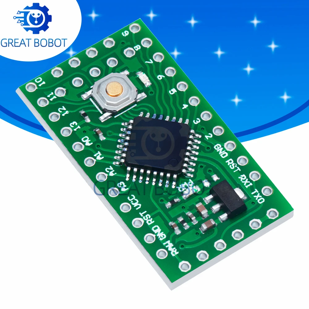 BS LGT8F328P LQFP32 MiniEVB 3.3V / 5V Replaces Pro Mini ATMEGA328P Fully Compatible For Arduino USE HT42B534-1 Driver