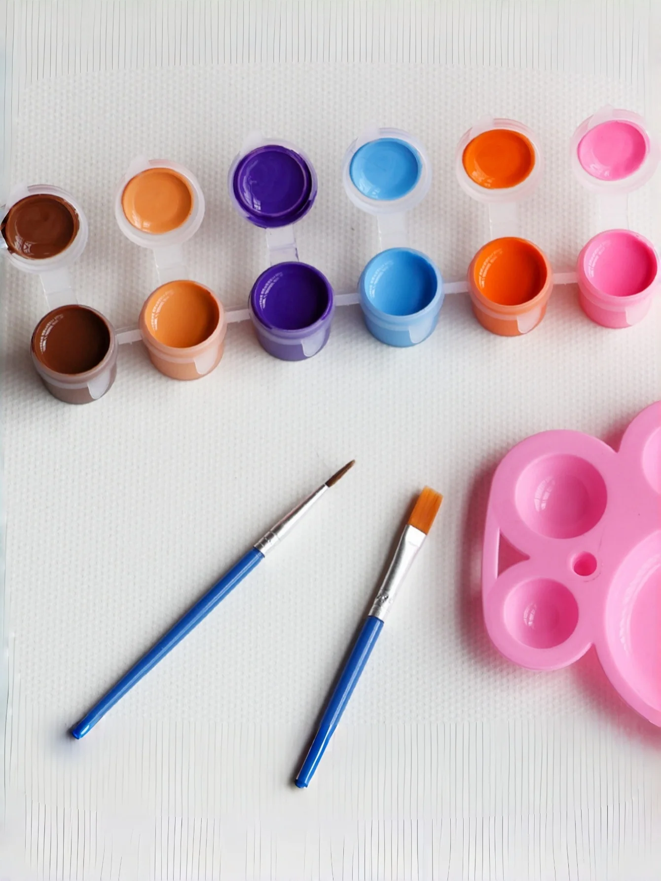 5/20 szt. farb akrylowych 3 ml, 12 kolorów + 2 pisaki, wielokolorowe artykuły plastyczne, odpowiednie do majsterkowania, malowania, farby akwarelowe, które można myć