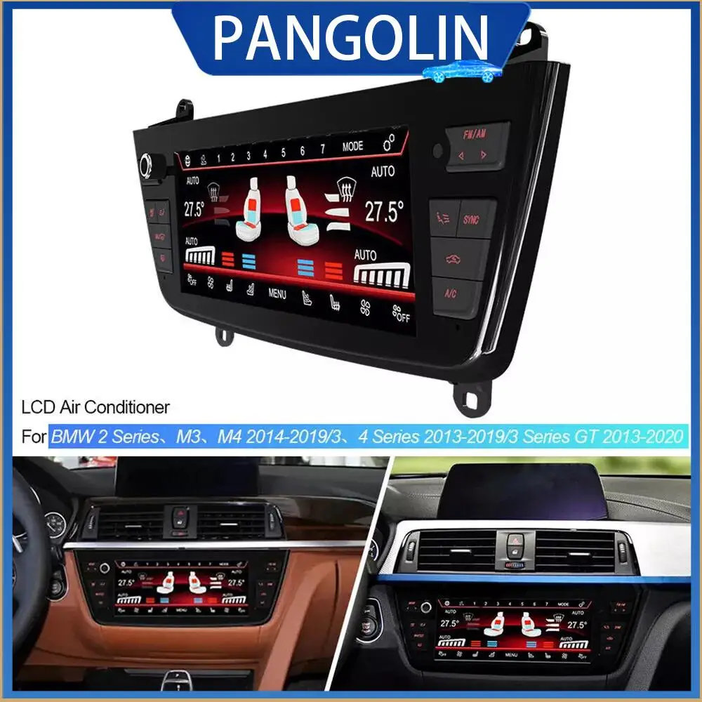 

PANGOLIN 8,8-дюймовая сенсорная панель климат-контроля с IPS-дисплеем высокого разрешения для BMW 3 серии 4 серии 2013-2019 гг. и многого другого