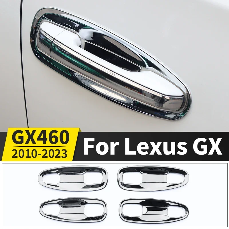 For 2010-2023 Lexus 460 GX460 GX 400 Stainless Steel Car Door Handle Cover Frame Scratch Guard Protector Exterior Accessories