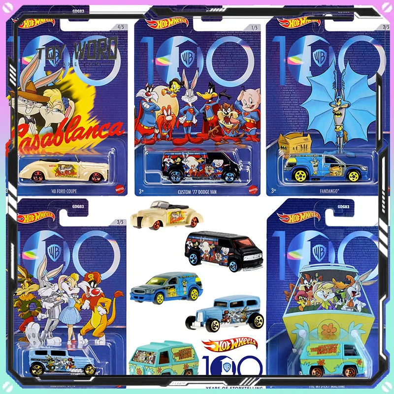 

Новые Hot Wheels 1:64 HMV73 Модель автомобиля Disney Jointly Warner Bros Модель игрушки из сплава Модель автомобиля на заказ Коллекционная игрушка на день рождения Подарки