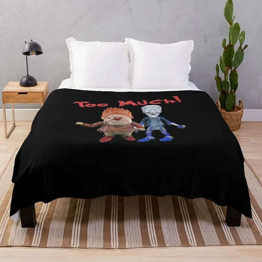 

Heat Miser and Snow Miser from The Year Without a Santa Throw Blanket Anti Shedding Soft Fuzzy Blanket for Home
