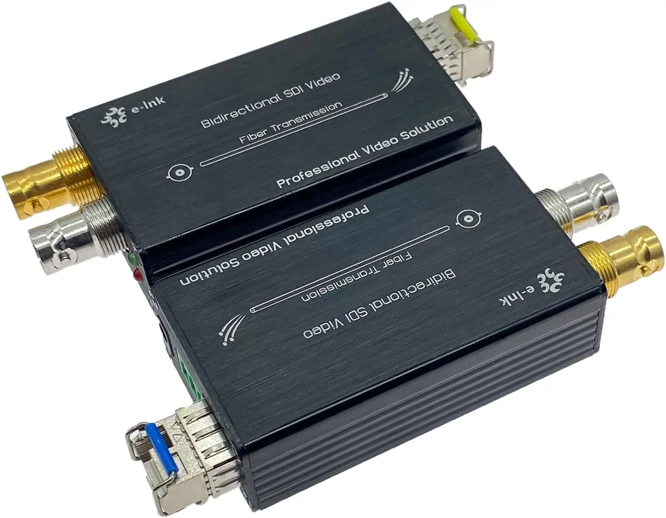 HD/3G-SDI Mini Bidirectional Fiber Extender SDI Over Fiber Converter Broadcast Level Fiber Transceiver Single Mode 20km