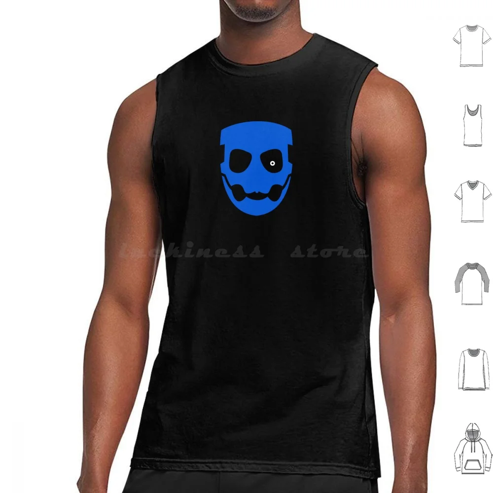 Papa Emeritus Iv-Copia Colorized Skull Tank Tops Print Cotton Papa Ghost Ghost Bc Cardinal Copia Band Ghost Band