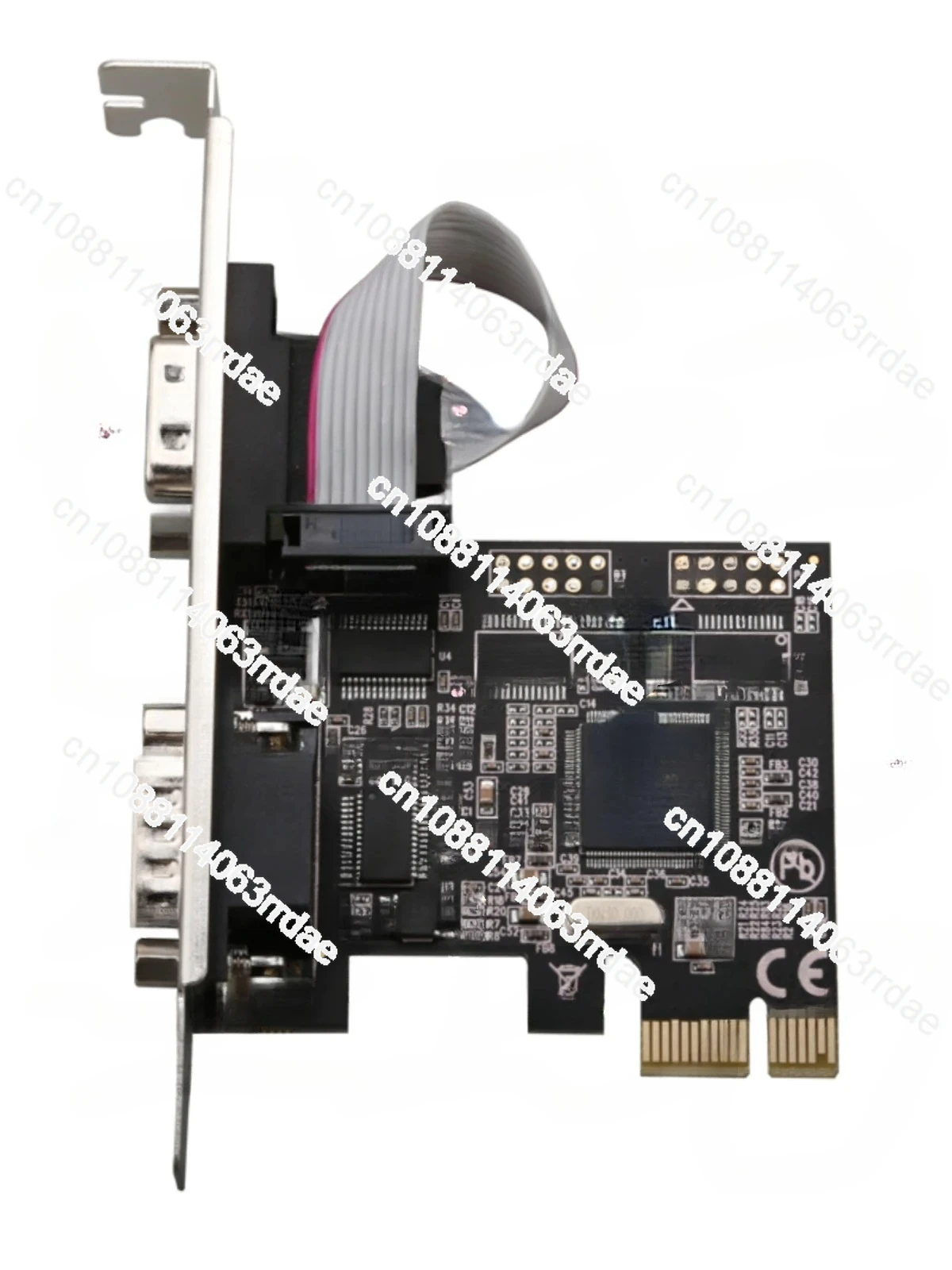

Карта последовательного порта PCIe PCI-E на 2-последовательный порт RS232 Расширенная плата промышленного управления Mcs9900 Чип Ax9900