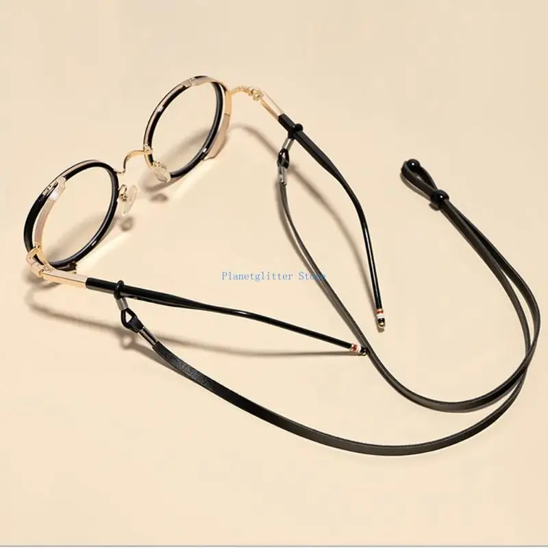

652B Decorative Glasses Chain with Unique Solid Color PU Chain Design Perfect for Fashion Enthusiasts and Daily Wear